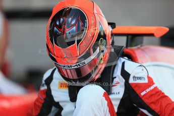 World © Octane Photographic Ltd. Saturday 9th May 2015. ART Grand Prix – Esteban Ocon. GP3 Race 1 – Circuit de Barcelona–Catalunya. Spain. Digital Ref: