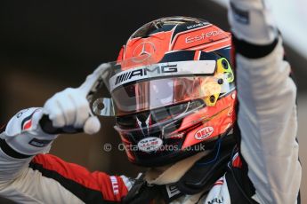 World © Octane Photographic Ltd. Saturday 9th May 2015. ART Grand Prix – Esteban Ocon. GP3 Race 1 – Circuit de Barcelona–Catalunya. Spain. Digital Ref: