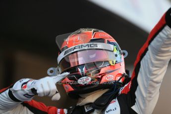 World © Octane Photographic Ltd. Saturday 9th May 2015. ART Grand Prix – Esteban Ocon. GP3 Race 1 – Circuit de Barcelona–Catalunya. Spain. Digital Ref: