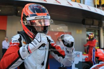 World © Octane Photographic Ltd. Saturday 9th May 2015. ART Grand Prix – Esteban Ocon. GP3 Race 1 – Circuit de Barcelona–Catalunya. Spain. Digital Ref: