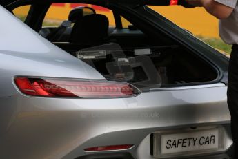 World © Octane Photographic Ltd. Sunday 10th May 2015. Mercedes AMG GTS Safety Car. GP3 Race 2 – Circuit de Barcelona–Catalunya. Spain. Digital Ref: 1262CB7D9496