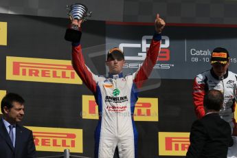 World © Octane Photographic Ltd. Sunday 10th May 2015. Koiranen GP – Jimmy Eriksson (2nd). GP3 Race 2 – Circuit de Barcelona–Catalunya. Spain. Digital Ref: 1262CB7D9631