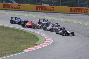 World © Octane Photographic Ltd. Sunday 10th May 2015. Arden International – Antonio Fuoco leads the pack. GP3 Race 2 – Circuit de Barcelona–Catalunya. Spain. Digital Ref: 1262LB1D9220