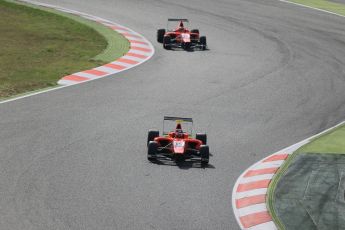 World © Octane Photographic Ltd. Sunday 10th May 2015. Arden International – Emil Bernstorff and Kevin Ceccon. GP3 Race 2 – Circuit de Barcelona–Catalunya. Spain. Digital Ref: 1262LB1D9499