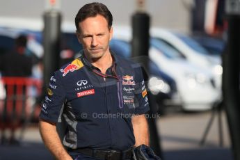 World © Octane Photographic Ltd. Infiniti Red Bull Racing Team Principle – Christian Horner. Saturday 9th May 2015, F1 Spanish GP Formula 1 Paddock, Circuit de Barcelona-Catalunya, Spain. Digital Ref: 1260CB1L7050