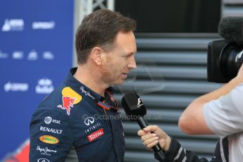 World © Octane Photographic Ltd. Infiniti Red Bull Racing Team Principle – Christian Horner. Saturday 9th May 2015, F1 Spanish GP Formula 1 Paddock, Circuit de Barcelona-Catalunya, Spain. Digital Ref: 1260CB1L7063