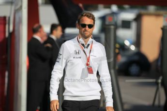 World © Octane Photographic Ltd. McLaren Honda MP4/30 - Jenson Button. Saturday 9th May 2015, F1 Spanish GP Formula 1 Paddock, Circuit de Barcelona-Catalunya, Spain. Digital Ref: 1260CB1L7092