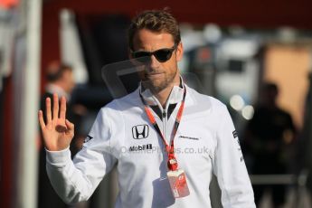 World © Octane Photographic Ltd. McLaren Honda MP4/30 - Jenson Button. Saturday 9th May 2015, F1 Spanish GP Formula 1 Paddock, Circuit de Barcelona-Catalunya, Spain. Digital Ref: 1260CB1L7099