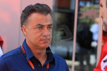 World © Octane Photographic Ltd. Jean Alesi. Saturday 9th May 2015, F1 Spanish GP Formula 1 Paddock, Circuit de Barcelona-Catalunya, Spain. Digital Ref: 1260CB7D7390