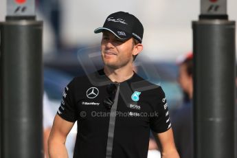 World © Octane Photographic Ltd. Mercedes AMG Petronas F1 W06 Hybrid – Nico Rosberg. Saturday 9th May 2015, F1 Spanish GP Paddock, Circuit de Barcelona-Catalunya, Spain. Digital Ref: 1260LB1D7532