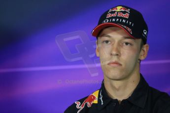 World © Octane Photographic Ltd. Infiniti Red Bull Racing – Daniil Kvyat. Thursday 7th May 2015, F1 Spanish GP - Driver Press Conference, Circuit de Barcelona-Catalunya, Spain. Digital Ref: 1245LB1D5657