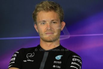 World © Octane Photographic Ltd. Mercedes AMG Petronas – Nico Rosberg. Thursday 7th May 2015, F1 Spanish GP – Driver Press Conference, Circuit de Barcelona-Catalunya, Spain. Digital Ref: 1245LB1D5866