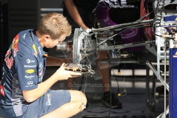 World © Octane Photographic Ltd. Infiniti Red Bull Racing RB11. Thursday 7th May 2015, F1 Spanish GP Pitlane, Circuit de Barcelona-Catalunya, Spain. Digital Ref: 1244CB7D1283