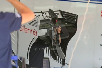 World © Octane Photographic Ltd. Sauber F1 Team C34-Ferrari. Thursday 7th May 2015, F1 Spanish GP Pitlane, Circuit de Barcelona-Catalunya, Spain. Digital Ref: 1244CB7D1357