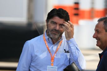 World © Octane Photographic Ltd. Luis Garcia Abad (Fernando Alonso's manager). Thursday 7th May 2015, F1 Spanish GP Paddock, Circuit de Barcelona-Catalunya, Spain. Digital Ref: 1244CB7D1550