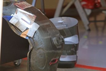 World © Octane Photographic Ltd. Scuderia Ferrari SF15-T– Kimi Raikkonen's seat. Thursday 7th May 2015, F1 Spanish GP Pitlane, Circuit de Barcelona-Catalunya, Spain. Digital Ref: 1244CB7D1668