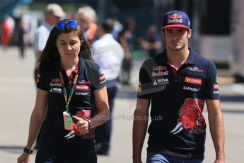 World © Octane Photographic Ltd. Scuderia Toro Rosso STR10 – Carlos Sainz Jnr. Thursday 7th May 2015, F1 Spanish GP Paddock, Circuit de Barcelona-Catalunya, Spain. Digital Ref: 1244LB1D5465