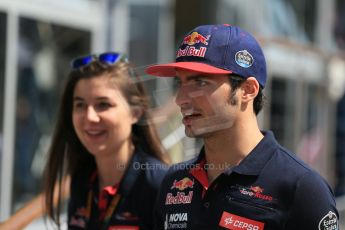 World © Octane Photographic Ltd. Scuderia Toro Rosso STR10 – Carlos Sainz Jnr. Thursday 7th May 2015, F1 Spanish GP Paddock, Circuit de Barcelona-Catalunya, Spain. Digital Ref: 1244LB1D5471