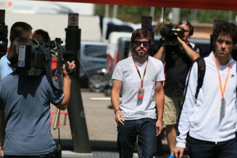 World © Octane Photographic Ltd. McLaren Honda MP4/30 – Fernando Alonso. Thursday 7th May 2015, F1 Spanish GP Paddock, Circuit de Barcelona-Catalunya, Spain. Digital Ref: 1244LB1D5500