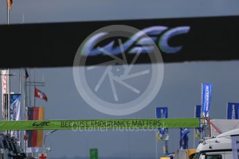 World © Octane Photographic Ltd. FIA World Endurance Championship (WEC), 6 Hours of Nurburgring , Germany - Practice 3, Saturday 29th August 2015. Aston Martin Racing V8 – Because Endurance Matters banner. Digital Ref : 1395LB1D5856