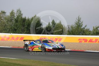 World © Octane Photographic Ltd. FIA World Endurance Championship (WEC), 6 Hours of Nurburgring , Germany - Practice 3, Saturday 29th August 2015. AF Corse – Ferrari F458 Italia GT2 - LMGTE Pro – Davide Rigon and James Calado. Digital Ref : 1395LB5D0563