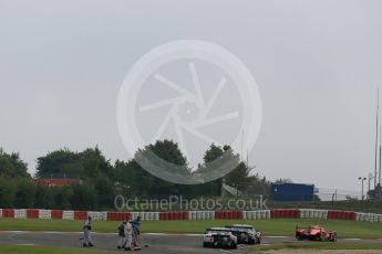 World © Octane Photographic Ltd. FIA World Endurance Championship (WEC), 6 Hours of Nurburgring , Germany - Practice 3, Saturday 29th August 2015. Marshals clearing gravel from the track. Digital Ref : 1395LB5D0590