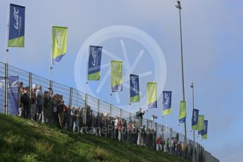 World © Octane Photographic Ltd. FIA World Endurance Championship (WEC), 6 Hours of Nurburgring , Germany - Practice 3, Saturday 29th August 2015. Crowds with the WEC flags. Digital Ref : 1395LB5D0599