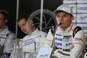 World © Octane Photographic Ltd. FIA World Endurance Championship (WEC), 6 Hours of Nurburgring , Germany – Qualifying press conference, Saturday 29th August 2015. Porsche Team – Porsche 919 Hybrid - LM LMP1 – Marc Lieb (1st). Digital Ref : 1397LB5D1126