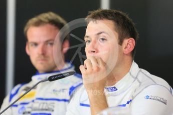 World © Octane Photographic Ltd. FIA World Endurance Championship (WEC), 6 Hours of Nurburgring , Germany - Qualifying Press Conference, Saturday 29th August 2015. KCMG – Oreca 05 – LMP2 – Matthew Howson and Nick Tandy. Digital Ref : 1397LB5D1135
