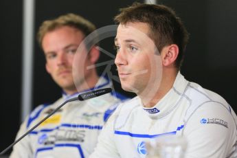 World © Octane Photographic Ltd. FIA World Endurance Championship (WEC), 6 Hours of Nurburgring , Germany - Qualifying Press Conference, Saturday 29th August 2015. KCMG – Oreca 05 – LMP2 – Matthew Howson and Nick Tandy. Digital Ref : 1397LB5D1145