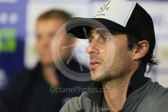 World © Octane Photographic Ltd. FIA World Endurance Championship (WEC), 6 Hours of Nurburgring , Germany - Qualifying Press Conference, Saturday 29th August 2015. Rebellion Racing – Rebellion R-One - LMP1 - Nicolas Prost, Nick Heidfeld and Mathias Beche. Digital Ref : 1397LB5D1153