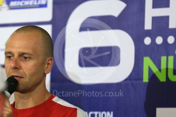 World © Octane Photographic Ltd. FIA World Endurance Championship (WEC), 6 Hours of Nurburgring , Germany - Qualifying Press Conference, Saturday 29th August 2015. AF Corse – Ferrari F458 Italia GT2 - LMGTE Pro – Gianmaria Bruni. Digital Ref : 1397LB5D1156