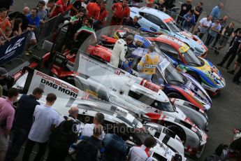 World © Octane Photographic Ltd. FIA World Endurance Championship (WEC), 6 Hours of Nurburgring , Germany - Qualifying Parc Ferme with Porsche, Audi, Ferrari and Aston Martin, Saturday 29th August 2015. Digital Ref : 1397LB5D1163