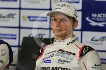 World © Octane Photographic Ltd. FIA World Endurance Championship (WEC), 6 Hours of Nurburgring , Germany - Press Conference, Friday 28th August 2015. Porsche Team – Marc Lieb and Toyota Racing – Sebastien Buemi. Digital Ref : 1393LB5D0201