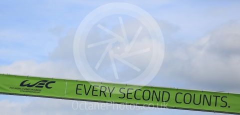 World © Octane Photographic Ltd. FIA World Endurance Championship (WEC), 6 Hours of Nurburgring , Germany - Qualifying, Saturday 29th August 2015. "Every Second Counts" banner. Digital Ref : 1396LB5D1102