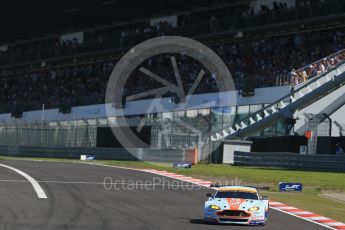 World © Octane Photographic Ltd. FIA World Endurance Championship (WEC), 6 Hours of Nurburgring , Germany - Race, Sunday 30th August 2015. Aston Martin Racing – Aston Martin Vantage GTE - LMGTE Am – Roalde Goethe, Stuart Hall and Francesco Castellacci. Digital Ref : 1398LB1D6603