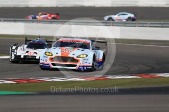 World © Octane Photographic Ltd. FIA World Endurance Championship (WEC), 6 Hours of Nurburgring , Germany - Race, Sunday 30th August 2015. Aston Martin Racing – Aston Martin Vantage V8 - LMGTE Pro – Marco Sorensen and Christoffer Nygaard and Porsche Team – Porsche 919 Hybrid - LM LMP1 – Romain Dumas, Neel Jani and Marc Lieb. Digital Ref :