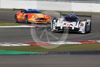 World © Octane Photographic Ltd. FIA World Endurance Championship (WEC), 6 Hours of Nurburgring , Germany - Race, Sunday 30th August 2015. Porsche Team – Porsche 919 Hybrid - LMP1 - Timo Bernhard, Mark Webber and Brendon Hartley and Aston Martin Racing V8 – Aston Martin Vantage V8 - LMGTE Pro – Fernando Rees, Alex MacDowell and Richie Stanaway. Digital Ref : 1398LB1D6769