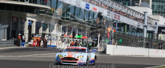 World © Octane Photographic Ltd. FIA World Endurance Championship (WEC), 6 Hours of Nurburgring , Germany - Race, Sunday 30th August 2015. Aston Martin Racing – Aston Martin Vantage V8 - LMGTE Pro – Marco Sorensen and Christoffer Nygaard. Digital Ref : 1398LB1D7071