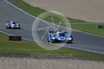 World © Octane Photographic Ltd. FIA World Endurance Championship (WEC), 6 Hours of Nurburgring , Germany - Race, Sunday 30th August 2015. KCMG – Oreca 05 – LMP2 – Matthew Howson, Richard Bradley and Nick Tandy and Toyota Racing – Toyota TS040 Hybrid - LMP1 - Alexander Wurz, Stephane Sarrazin and Mike Conway. Digital Ref : 1398LB1D7378