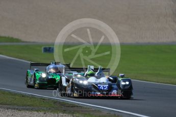 World © Octane Photographic Ltd. FIA World Endurance Championship (WEC), 6 Hours of Nurburgring , Germany - Race, Sunday 30th August 2015. Straka Racing – Gibson 015S - LMP2 – Nick Leventis, Jonny Kane and Danny Watts and Extreme Speed Motorsports (ESM) - HPD Ligier JS P2 – LMP2 – Scott Sharp, Ryan Dalziel and David Heinemeier Hansson. Digital Ref : 1398LB1D7454