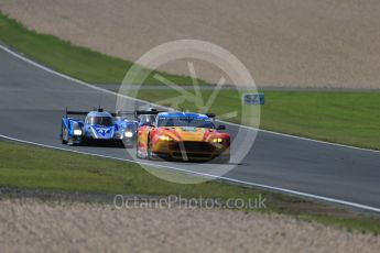 World © Octane Photographic Ltd. FIA World Endurance Championship (WEC), 6 Hours of Nurburgring , Germany - Race, Sunday 30th August 2015. Aston Martin Racing V8 – Aston Martin Vantage V8 - LMGTE Pro – Fernando Rees, Alex MacDowell and Richie Stanaway and KCMG – Oreca 05 – LMP2 – Matthew Howson, Richard Bradley and Nick Tandy. Digital Ref : 1398LB1D7501