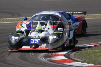 World © Octane Photographic Ltd. FIA World Endurance Championship (WEC), 6 Hours of Nurburgring , Germany - Race, Sunday 30th August 2015. Straka Racing – Gibson 015S - LMP2 – Nick Leventis, Jonny Kane and Danny Watts and SMP Racing – Ferrari F458 Italia GT2 - LMGTE Am – Viktor Shaitar, Aleksey Basov and Andrea Bertolini. Digital Ref : 1398LB1D7566