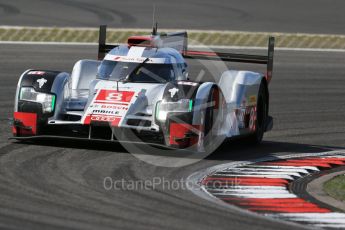 World © Octane Photographic Ltd. FIA World Endurance Championship (WEC), 6 Hours of Nurburgring , Germany - Race, Sunday 30th August 2015. Audi Sport Team Joest- Audi R18 e-tron Quatrro - LMP1 - Oliver Jarvis, Lucas di Grassi and Loic Duval. Digital Ref : 1398LB1D7674