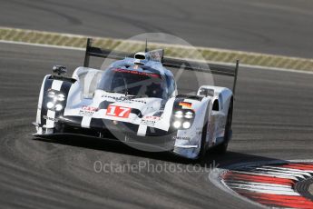 World © Octane Photographic Ltd. FIA World Endurance Championship (WEC), 6 Hours of Nurburgring , Germany - Race, Sunday 30th August 2015. Porsche Team – Porsche 919 Hybrid - LMP1 - Timo Bernhard, Mark Webber and Brendon Hartley. Digital Ref : 1398LB1D7753