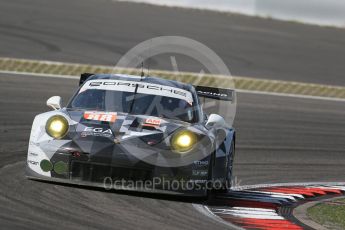 World © Octane Photographic Ltd. FIA World Endurance Championship (WEC), 6 Hours of Nurburgring , Germany - Race, Sunday 30th August 2015. Abu Dhabi-Proton Racing – Porsche 911 RSR - LMGTE Am – Christian Ried, Earl Bamber and Khaled Al Qubaisi. Digital Ref : 1398LB1D7911