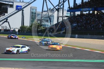 World © Octane Photographic Ltd. FIA World Endurance Championship (WEC), 6 Hours of Nurburgring , Germany - Race, Sunday 30th August 2015. Aston Martin Racing – Aston Martin Vantage V8 - LMGTE Pro – Darren Turner, Stefan Mucke and Jonathan Adam and Aston Martin Racing V8 – Aston Martin Vantage V8 - LMGTE Pro – Fernando Rees, Alex MacDowell and Richie Stanaway. Digital Ref : 1398LB5D1203