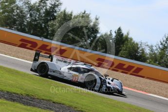World © Octane Photographic Ltd. FIA World Endurance Championship (WEC), 6 Hours of Nurburgring , Germany - Race, Sunday 30th August 2015. Porsche Team – Porsche 919 Hybrid - LMP1 - Timo Bernhard, Mark Webber and Brendon Hartley. Digital Ref : 1398LB5D1285