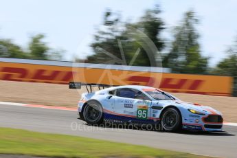 World © Octane Photographic Ltd. FIA World Endurance Championship (WEC), 6 Hours of Nurburgring , Germany - Race, Sunday 30th August 2015. Aston Martin Racing – Aston Martin Vantage V8 - LMGTE Pro – Marco Sorensen and Christoffer Nygaard. Digital Ref : 1398LB5D1358