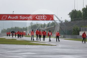 World © Octane Photographic Ltd. FIA World Endurance Championship (WEC), 6 Hours of Nurburgring , Germany - Setup, Thursday 27th August 2015. Audi Sport Team Joest- track walk. Digital Ref : 1391LB1D2531